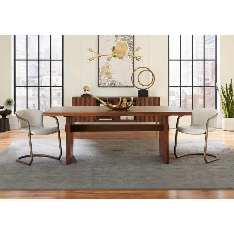 Cosmopolitan 82" Dining Table in Honey Brown