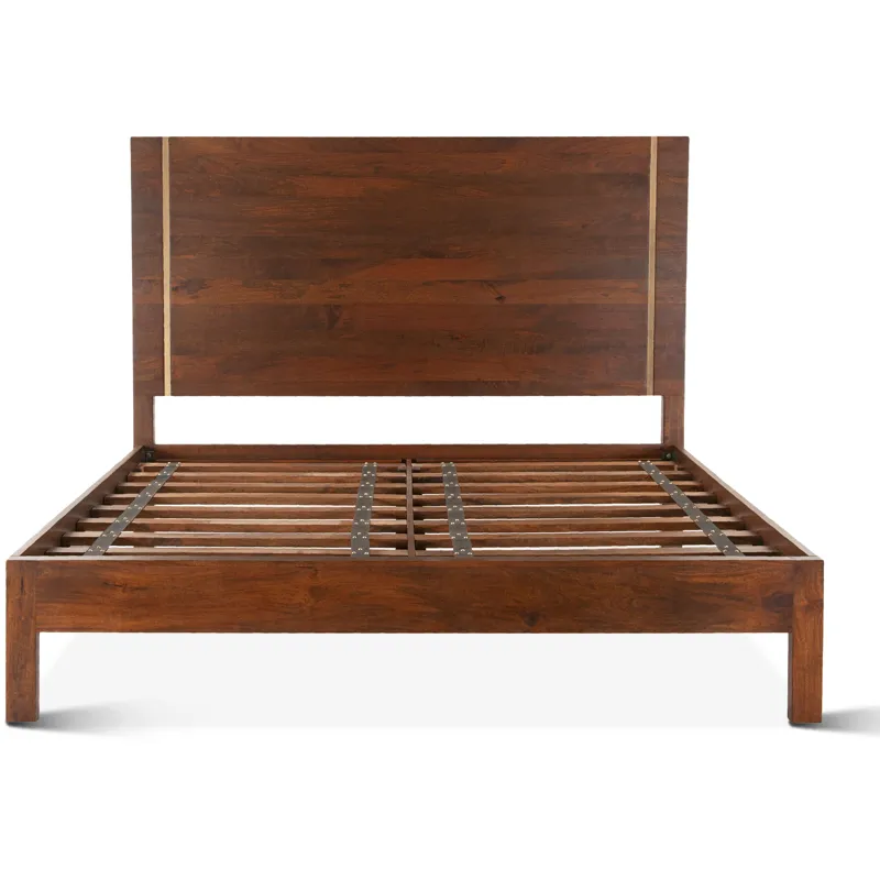 Cosmopolitan King Bed in Honey Brown