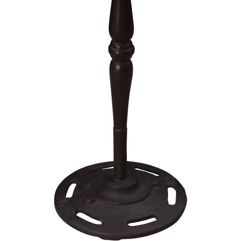 Detroit 12" Side Table in Retro Impulse Marble with Casted Base