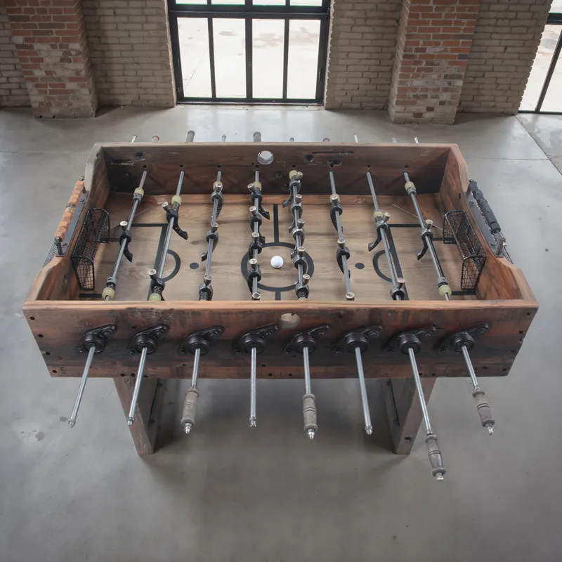 Eiffel 47" Reclaimed Foosball Board Table with Player Set