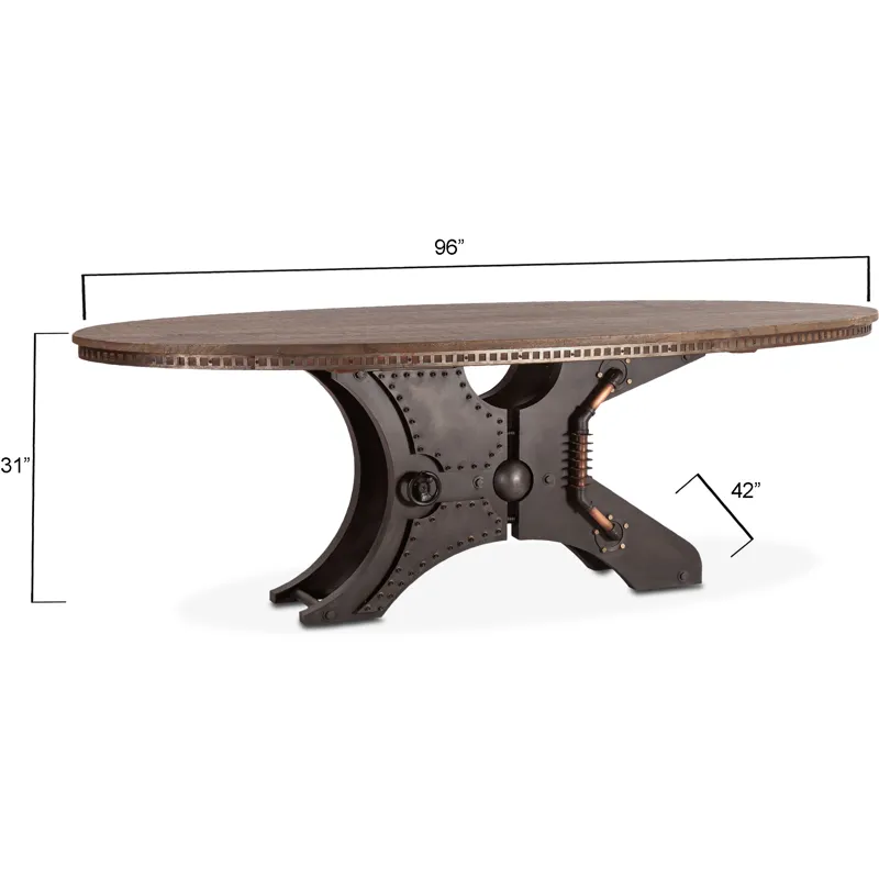 Eiffel 94" Oval Dining Table