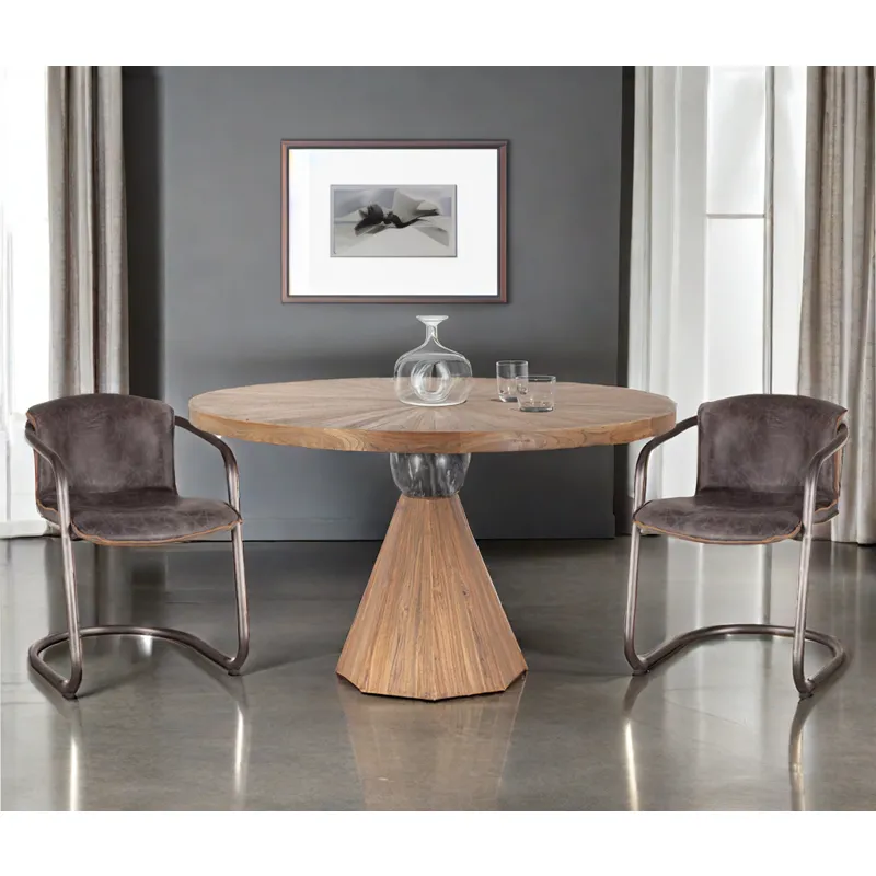 Portofino 22" Dining Chair in Antique Ebony Leather