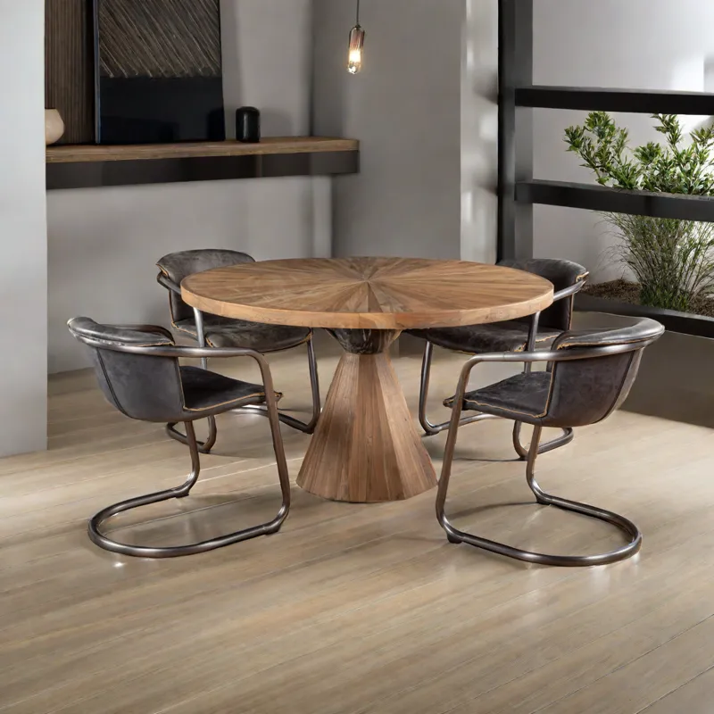 Portofino 22" Dining Chair in Antique Ebony Leather