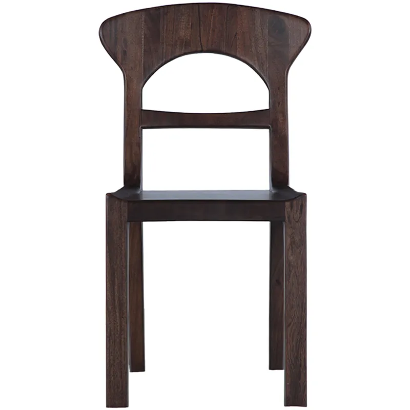 Ellipse 18" Dining Chair in Glossy Driftwood