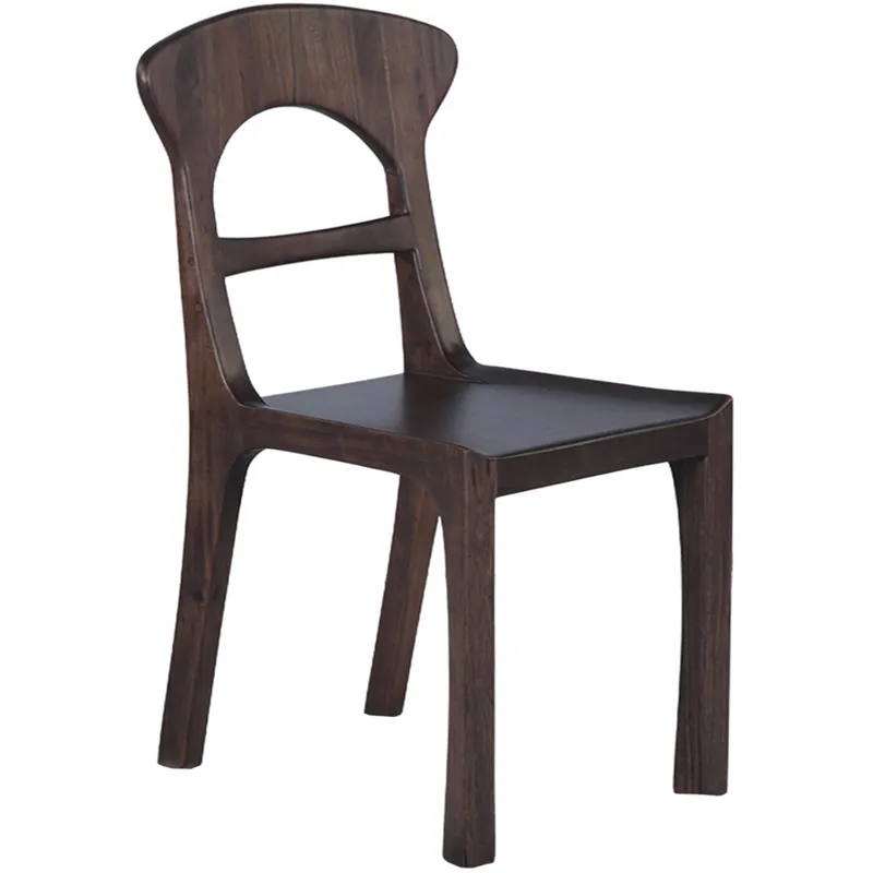 Ellipse 18" Dining Chair in Glossy Driftwood