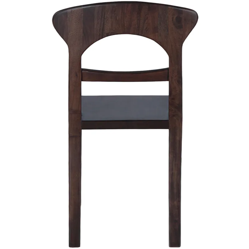 Ellipse 18" Dining Chair in Glossy Driftwood