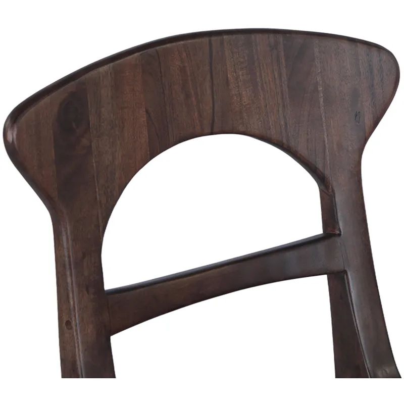 Ellipse 18" Dining Chair in Glossy Driftwood