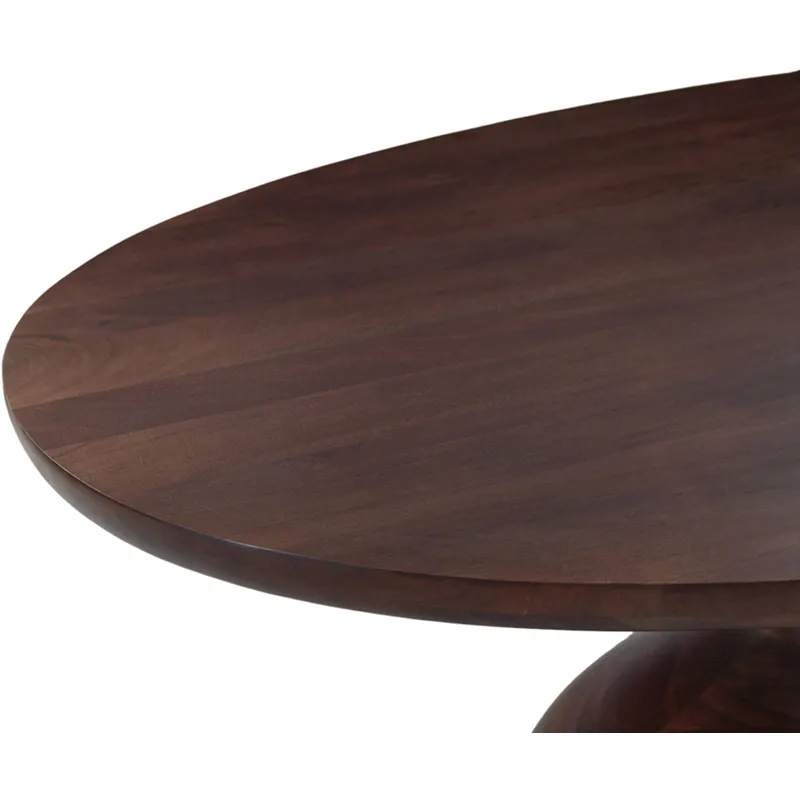 Ellipse 102" Oval Dining Table in Glossy Driftwood
