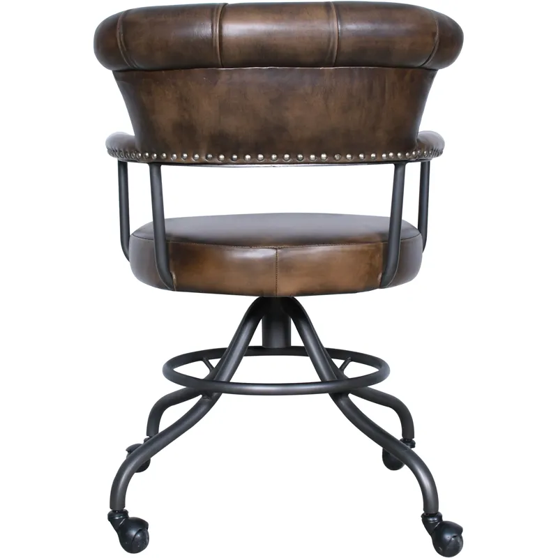 Essex Chesterfield 24" Office Chair in Antique Whiskey