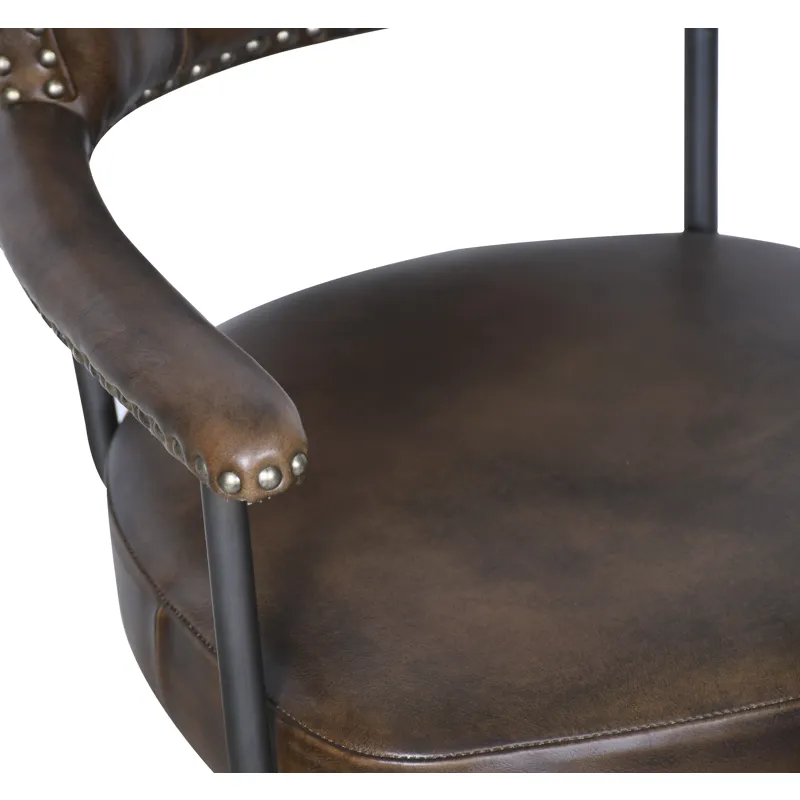 Essex Chesterfield 24" Office Chair in Antique Whiskey
