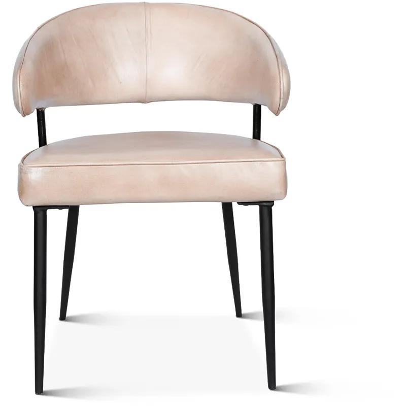 Essex Dover 23" Armchair in Antique Ivory Leather