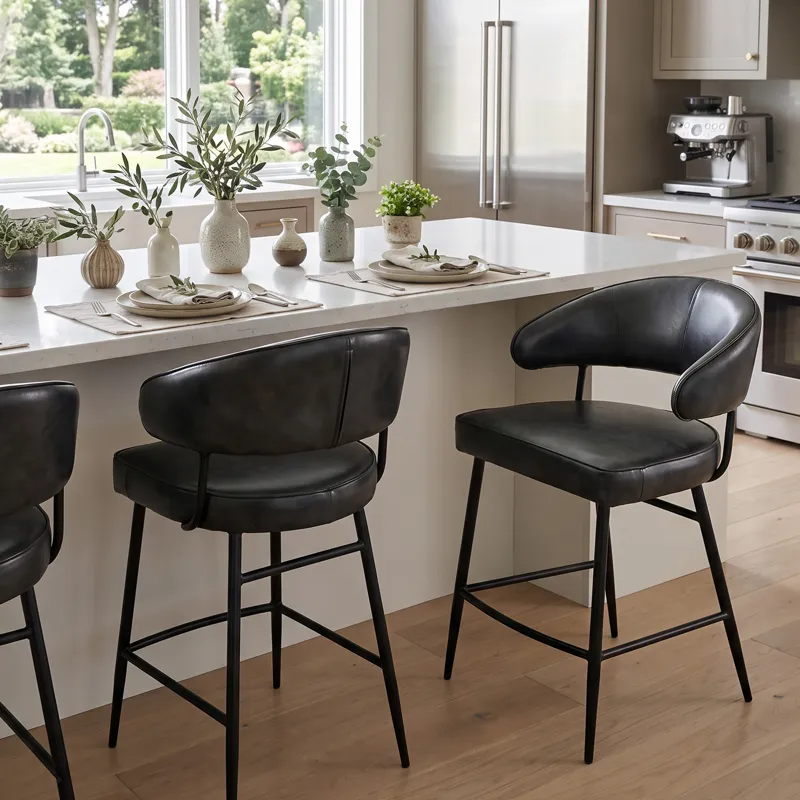 Essex Dover 22" Counter Chair in Weathered Black