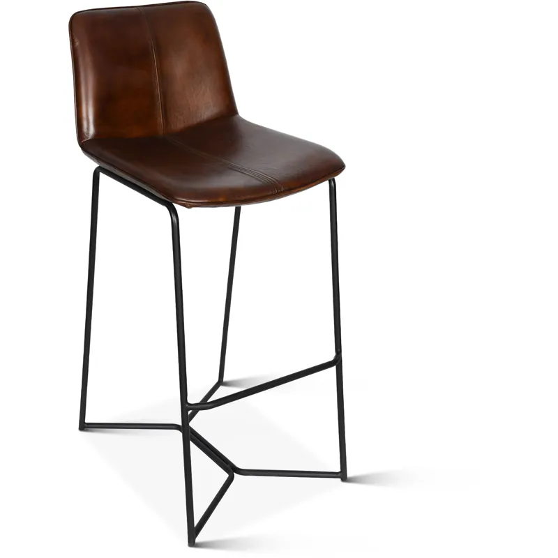 Essex Morgan 18" Bar Chair in Hand Washed Chestnut