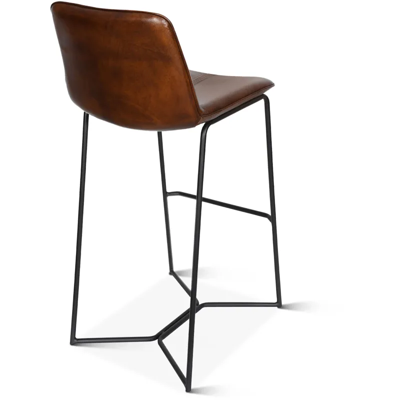 Essex Morgan 18" Bar Chair in Hand Washed Chestnut