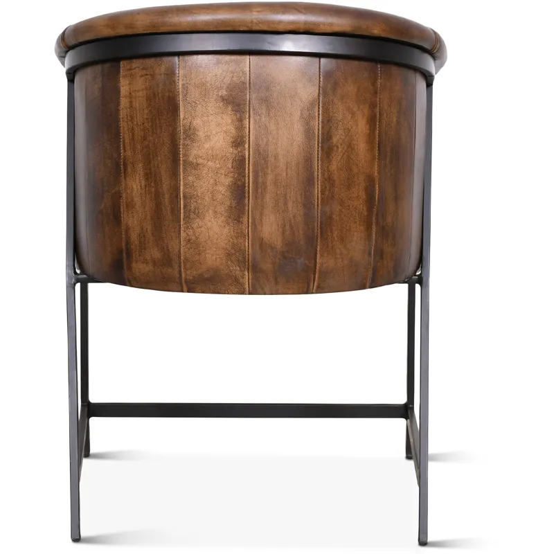 Essex Polo Armchair in Antique Whiskey Leather