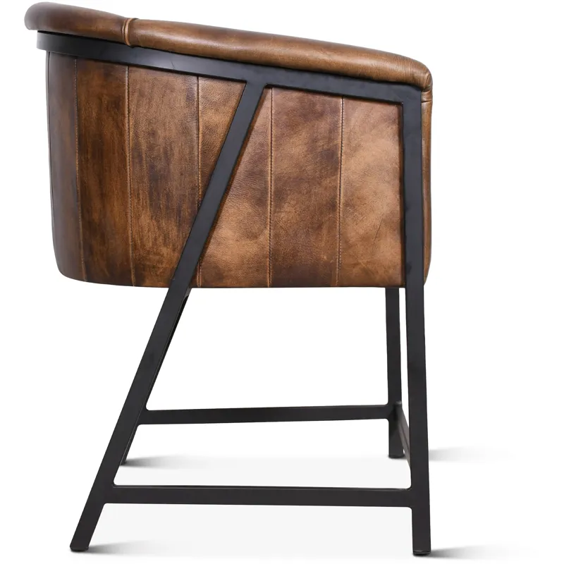 Essex Polo Armchair in Antique Whiskey Leather