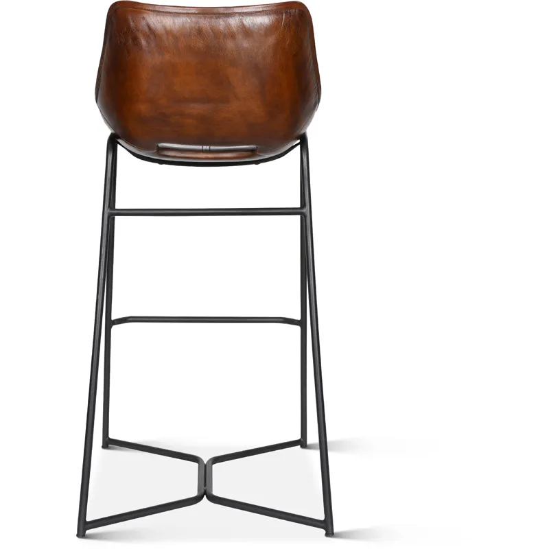 Essex Stanley 19" Bar Chair in Hand Washed Chestnut