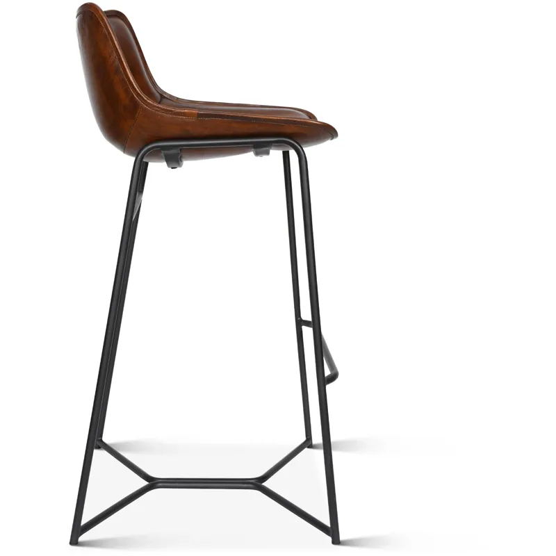 Essex Stanley 19" Bar Chair in Hand Washed Chestnut