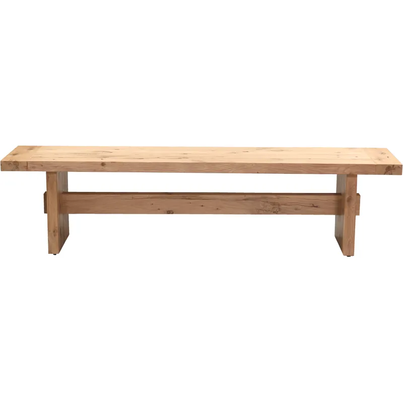 Flagstaff 74" Bench in Natural Distressed Oak