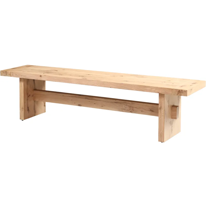 Flagstaff 74" Bench in Natural Distressed Oak