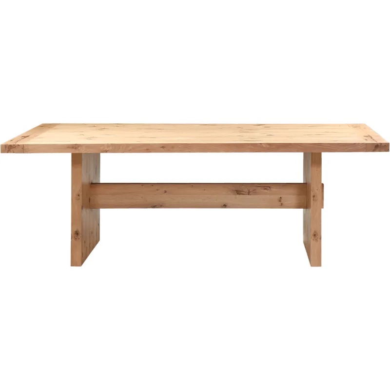 Flagstaff 85" Dining Table in Natural Distressed Oak