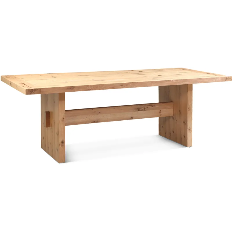 Flagstaff 85" Dining Table in Natural Distressed Oak