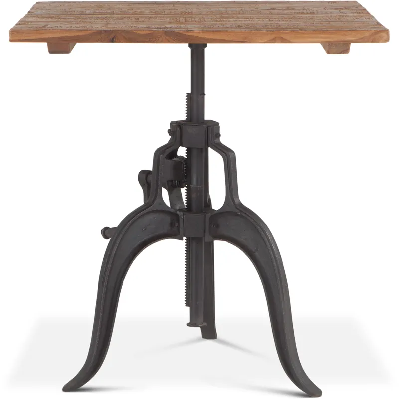 Industrial Loft 30" Adjustable Dining Table in Natural