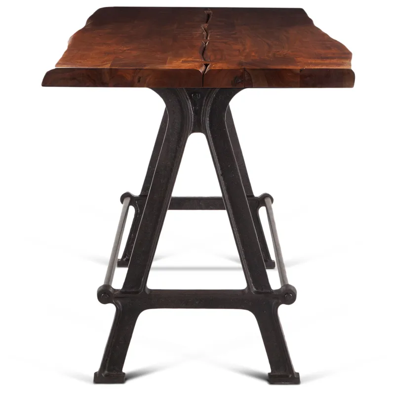 Industrial Loft 72" Gathering Table in Walnut