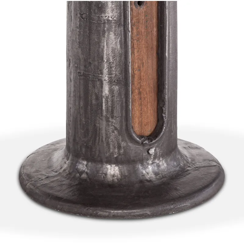 Industrial Loft 55" Wagon Wheel Round Dining Table