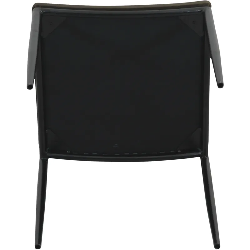 Irvine 18" Dining Chair Olive Green Leather and Iron