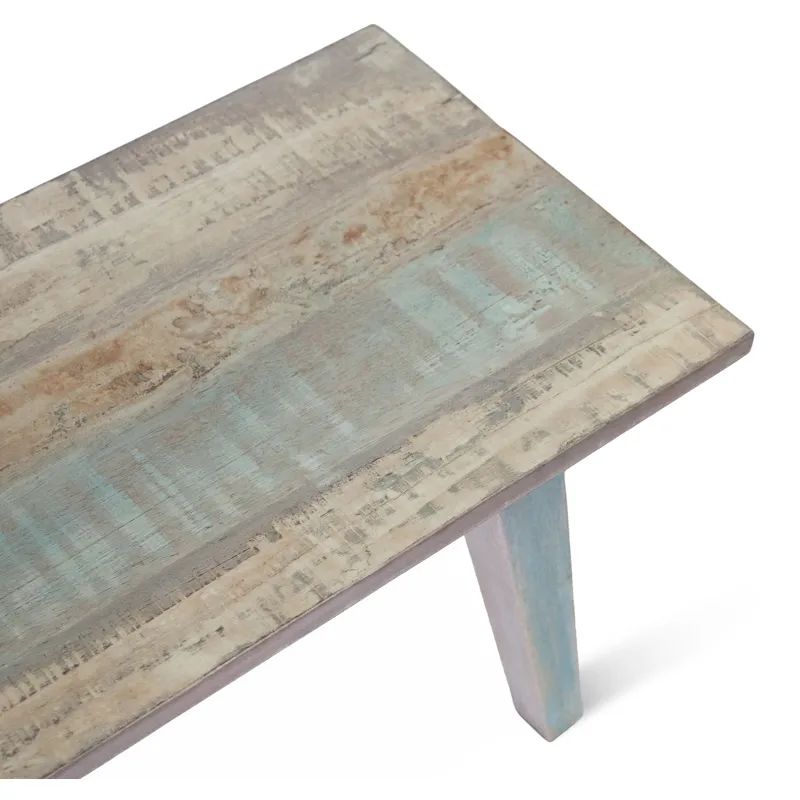 Ibiza 48" Bench in Vintage Teal Reclaimed Wood