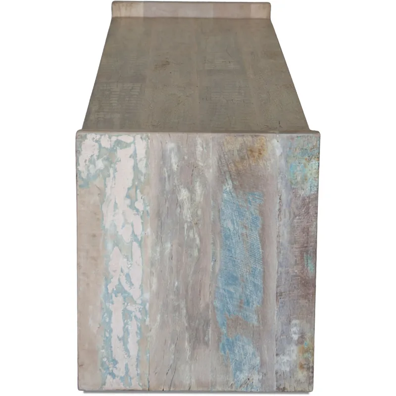 Ibiza Ibizia 60" Storage Bench in Vintage Teal Reclaimed Wood