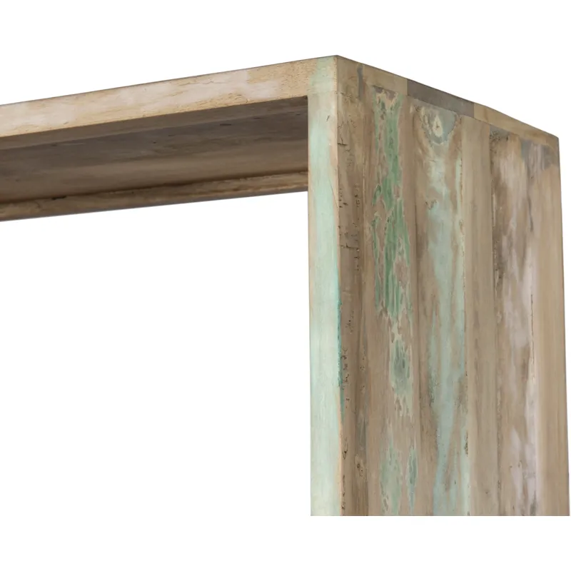 Ibiza 31" Bookshelf in Vintage Teal Reclaimed Wood