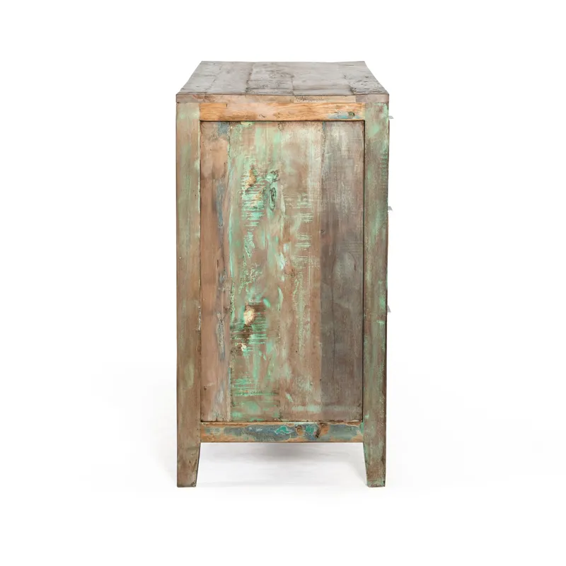 Ibiza 57" Dresser in Vintage Teal Reclaimed Wood