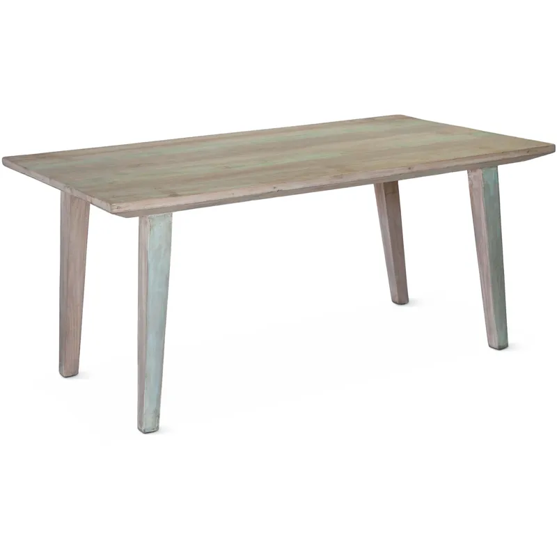 Ibiza Ibizia 66" Dining Table in Vintage Teal Reclaimed Wood