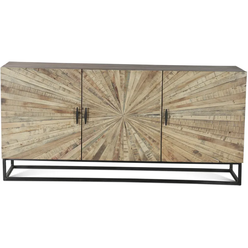 Jaipur Sunburst 63" Sideboard in Reclaimed Wood