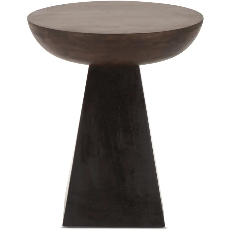Jaipur 18" Round Accent Table in Two Tone