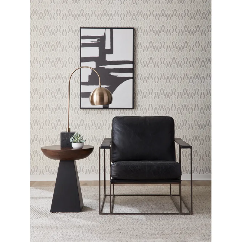 Jaipur 18" Round Accent Table in Two Tone