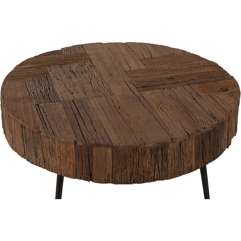Jaipur 38" Round Coffee Table in Reclaimed Wood