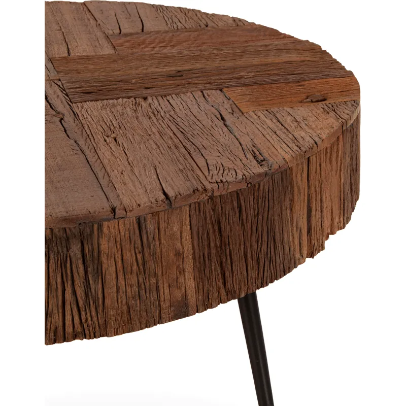 Jaipur 38" Round Coffee Table in Reclaimed Wood