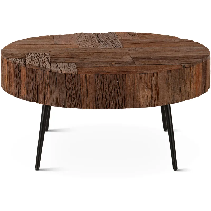 Jaipur 38" Round Coffee Table in Reclaimed Wood