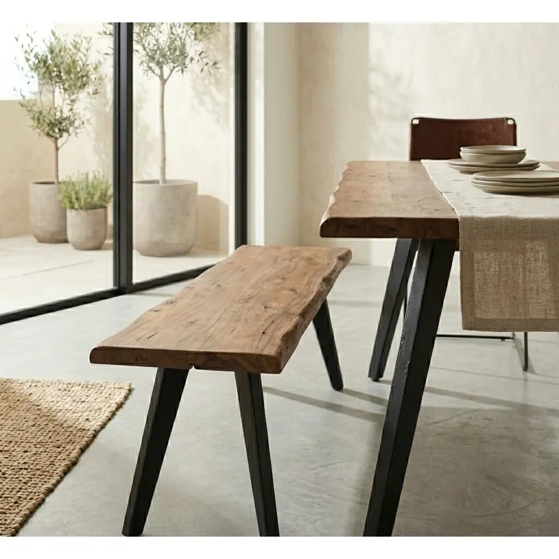 Kennedy 68" Dining Table in Smoked Acacia