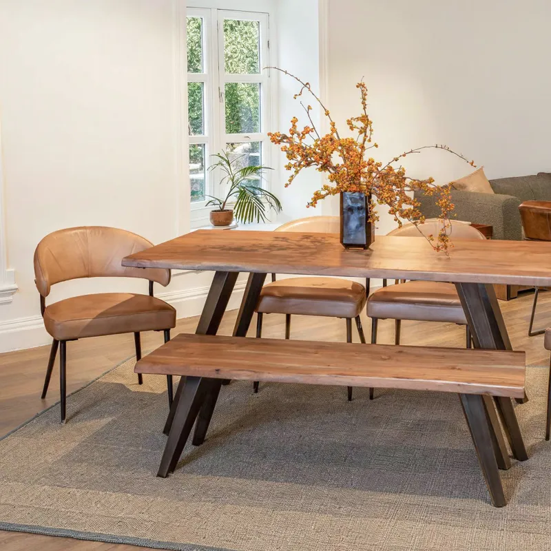 Kennedy 68" Dining Table in Smoked Acacia