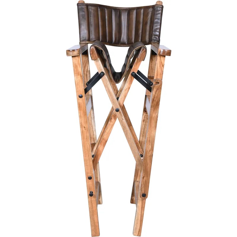 Leeds 23" Folding Counter Chair in Antique Whiskey