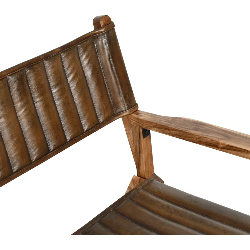 Leeds 23" Folding Dining Chair in Antique Whiskey