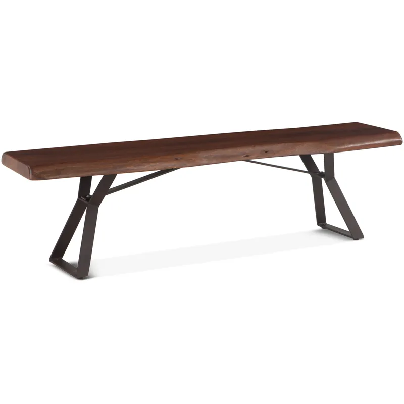 London Loft 72" Bench in Walnut