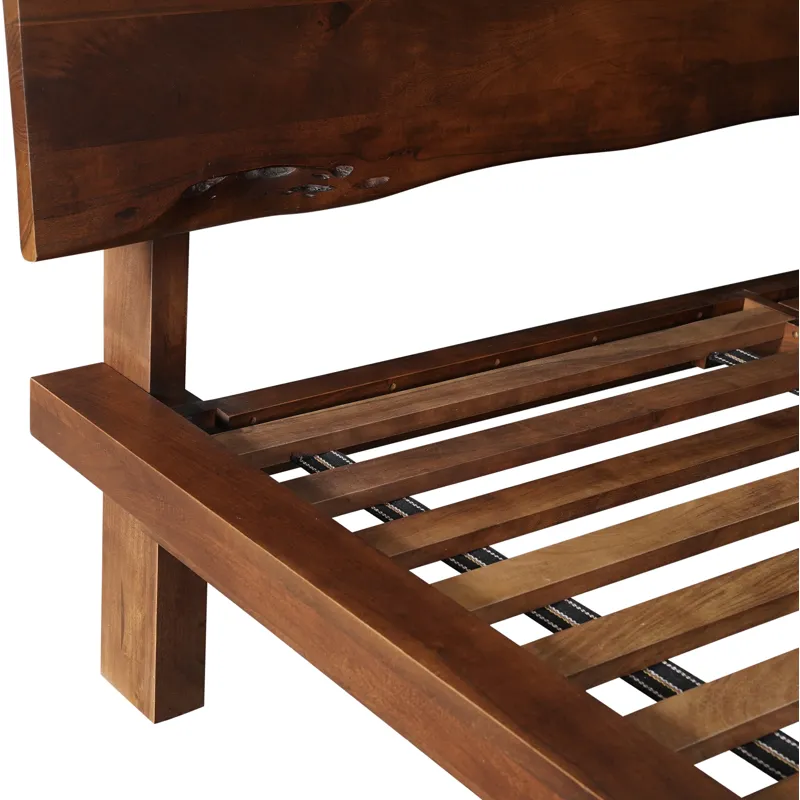 London Loft King Bed in Walnut