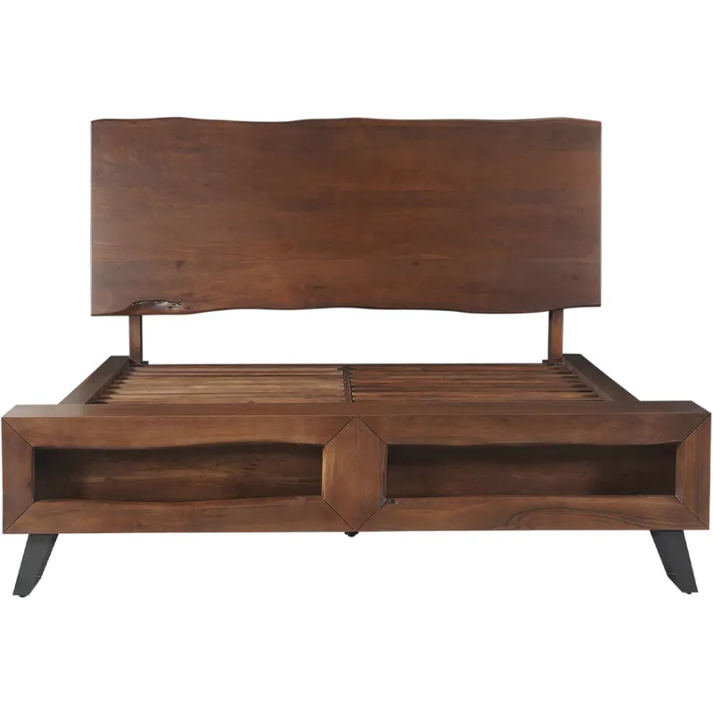 London Loft King Bed in Walnut