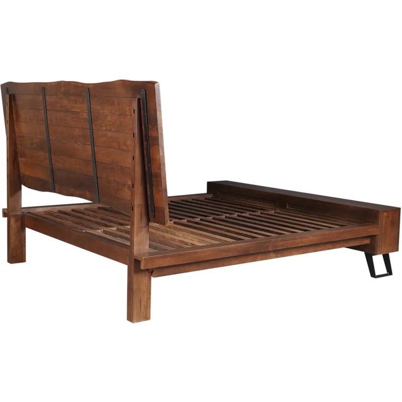 London Loft King Bed in Walnut