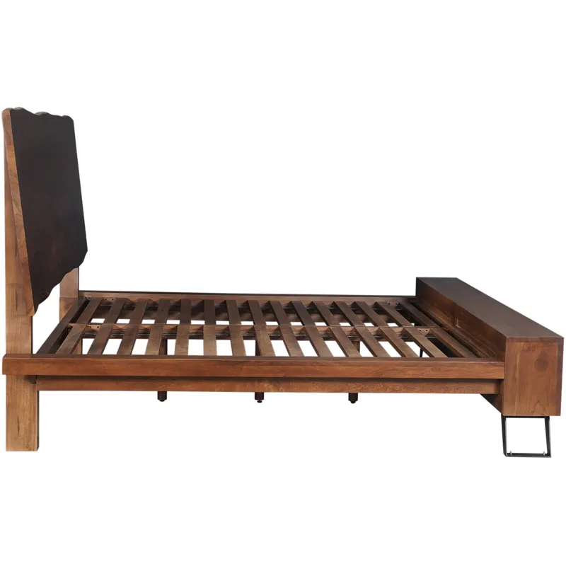 London Loft King Bed in Walnut